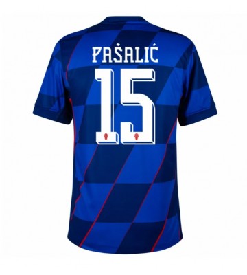 Kroatien Mario Pasalic #15 Replika Udebanetrøje EM 2024 Kortærmet